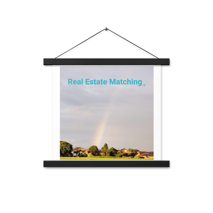 The Rainbow Sinari Poster with hangers with Real Estate Matching Logo