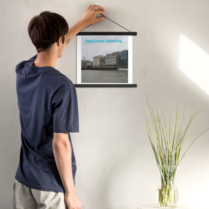 Beautiful Place Poster with hangers with Real Estate Matching Logo