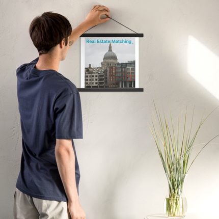 St. Paul's Cathedral Poster with hangers with Real Estate Matching Logo