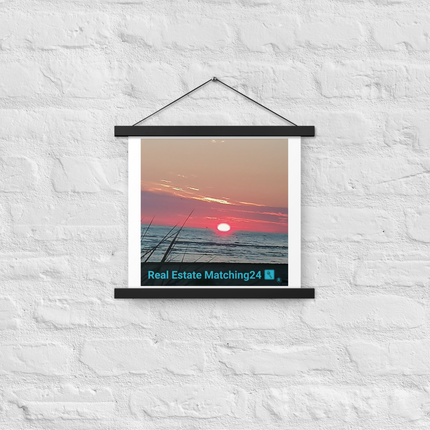 Beutiful Poster with hangers with Real Estate Matching24 Logo