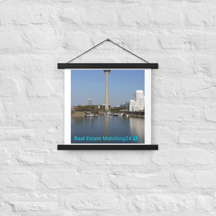 Lovely Sinari Poster with hangers with Real Estate Matching24 Logo