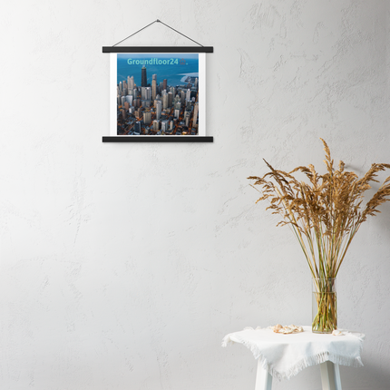 Beutiful Sinari Poster with hangers with Groundfloor24 Logo