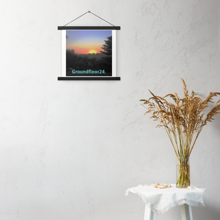 Beautiful Sunset Sinari Poster with hangers with Groundfloor24 without House Logo