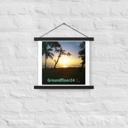 Beautiful Sea View Poster with hangers with Groundfloor24 without House Logo