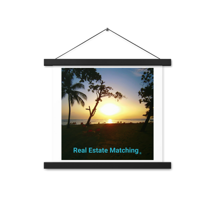 Beautiful Sea View Poster with hangers with realestatematching without key Logo