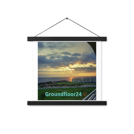 Natural View Poster with hangers with Groundfloor24 with House Logo