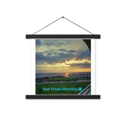 Natural View Poster with hangers with realestatematching with key Logo