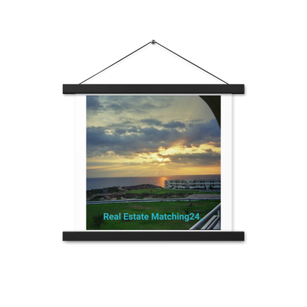 Natural View Poster with hangers with realestatematching24 without key Logo