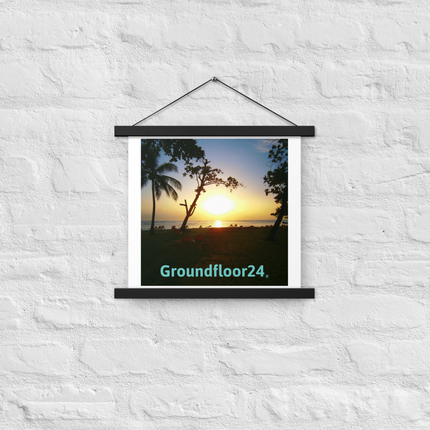 Beautiful Sea View Poster with hangers with Groundfloor24 without House Logo