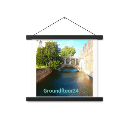 Beautiful Canel Poster with hangers with Groundfloor24 with House Logo