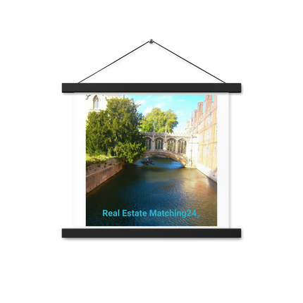 Beautiful Canel Poster with hangers with realestatematching24 without key Logo