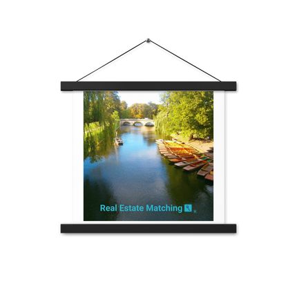 Beautiful Nature Poster with hangers with realestatematching with key Logo