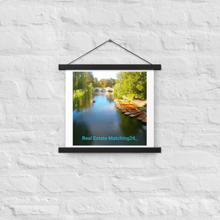 Beautiful Nature Poster with hangers with realestatematching24 without key Logo