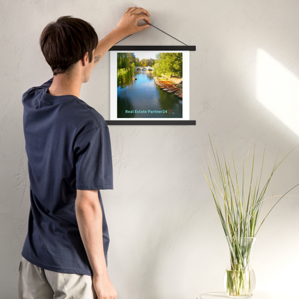 Beautiful Nature Poster with hangers with realestatepartner24 with house Logo