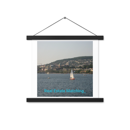 Beautiful River & Hills Sinari Poster with hangers with realestatematching without key Logo