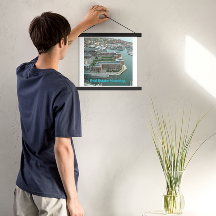 Nice City Poster with hangers with realestatematching without key Logo