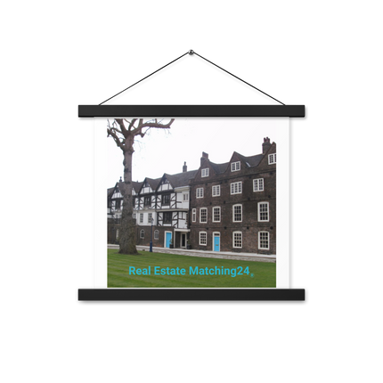Beautiful Palace Poster with hangers with realestatematching24 without key Logo