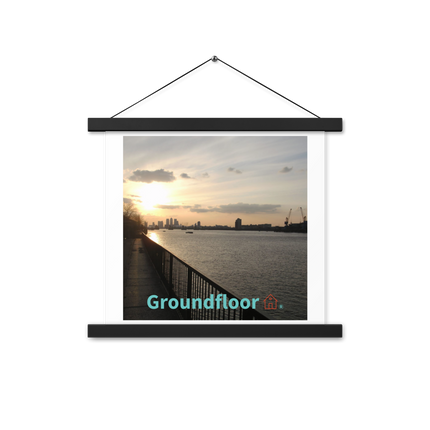 Awesome River View Poster with hangers with Groundfloor with House Logo