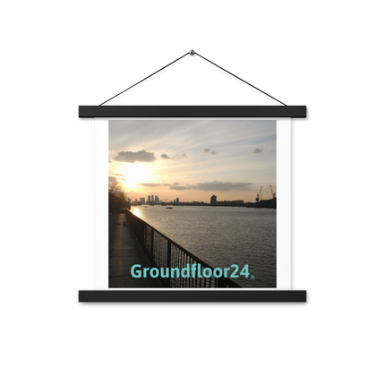 Awesome River View Poster with hangers with Groundfloor24 without House Logo
