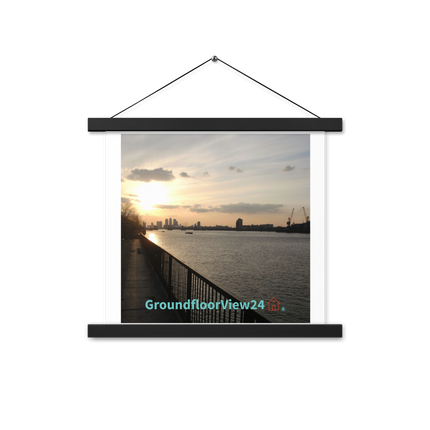 Awesome River View Poster with hangers with groundfloorview24 with House Logo
