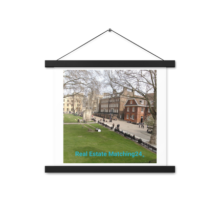 Beautiful Park Poster with hangers with realestatematching24 without key Logo