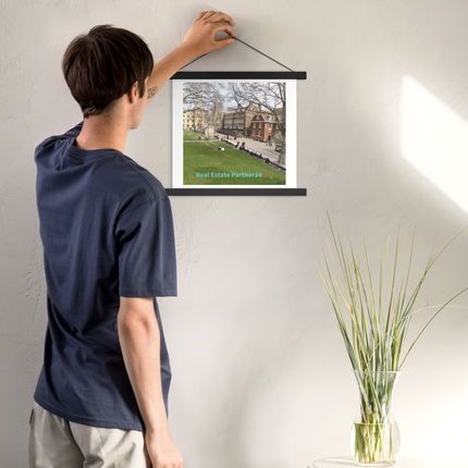 Beautiful Park Poster with hangers with realestatepartner24 with house Logo