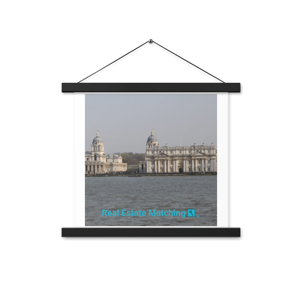Riverside Beauty Poster with hangers with realestatematching with key Logo