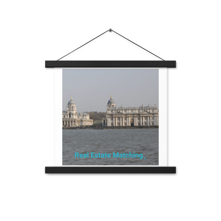 Riverside Beauty Poster with hangers with realestatematching without key Logo