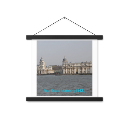 Riverside Beauty Poster with hangers with realestatematching24 with key Logo