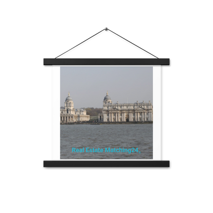 Riverside Beauty Poster with hangers with realestatematching24 without key Logo
