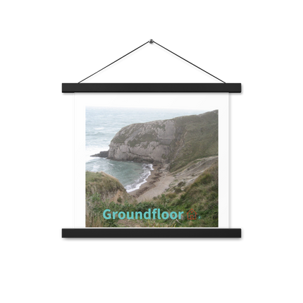 Sea & Hills Poster with hangers with Groundfloor with House Logo