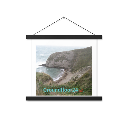 Sea & Hills Poster with hangers with Groundfloor24 with House Logo