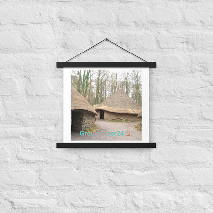 Village Charm Poster with hangers with Groundfloor24 with House Logo