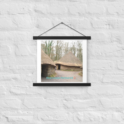 Village Charm Poster with hangers with realestatepartner24 with house Logo