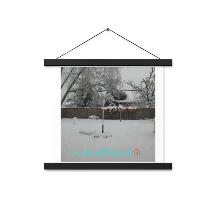 Winter Wonderland Poster with hangers with Groundfloor24 with House Logo