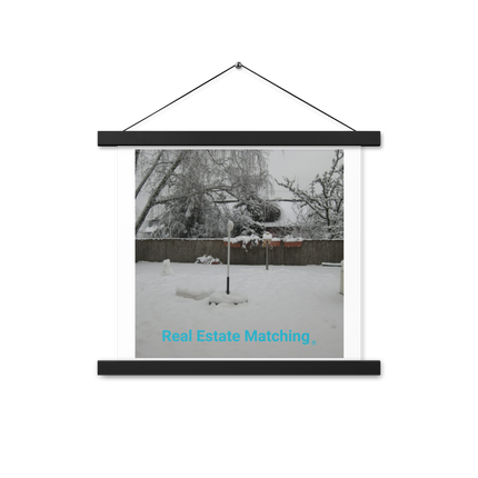 Winter Wonderland Poster with hangers with realestatematching without key Logo