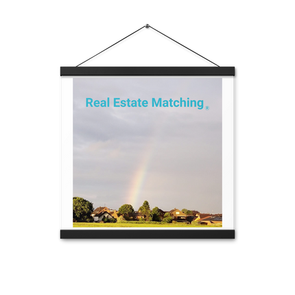 The Rainbow Sinari Poster with hangers with Real Estate Matching Logo
