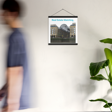 Hay's Galleria Poster with hangers with Real Estate Matching Logo