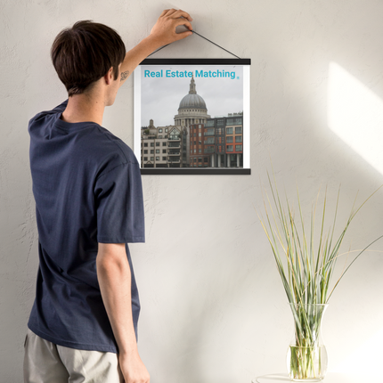 St. Paul's Cathedral Poster with hangers with Real Estate Matching Logo