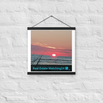 Beutiful Poster with hangers with Real Estate Matching24 Logo