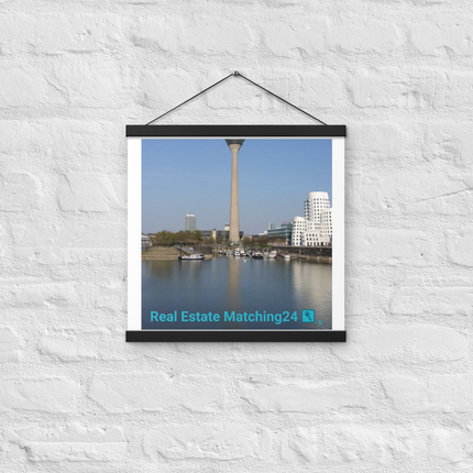 Lovely Sinari Poster with hangers with Real Estate Matching24 Logo