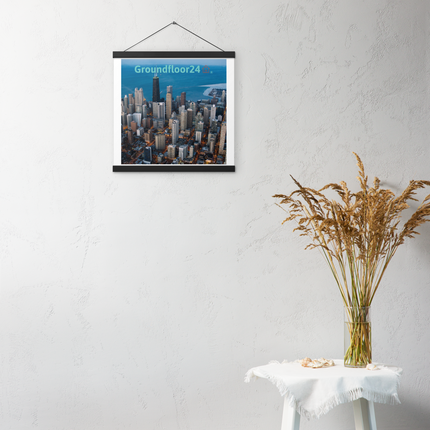 Beutiful Sinari Poster with hangers with Groundfloor24 Logo