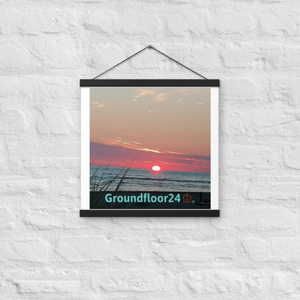Beutiful Poster with hangers with Groundfloor24 Logo