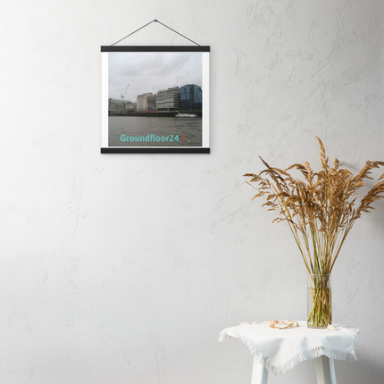 Beautiful Place Poster with hangers with Groundfloor24 Logo