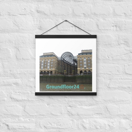 Hay's Galleria Poster with hangers with Groundfloor24 Logo