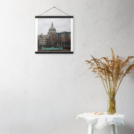 St. Paul's Cathedral Poster with hangers with Groundfloor24 Logo