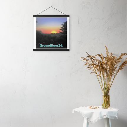 Beautiful Sunset Sinari Poster with hangers with Groundfloor24 without House Logo
