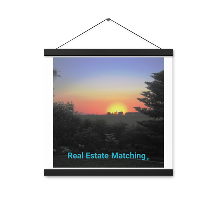 Beautiful Sunset Sinari Poster with hangers with realestatematching without key Logo