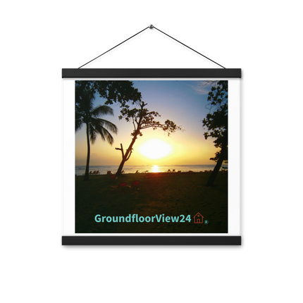 Beautiful Sea View Poster with hangers with groundfloorview24 with House Logo