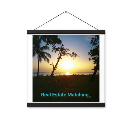 Beautiful Sea View Poster with hangers with realestatematching without key Logo